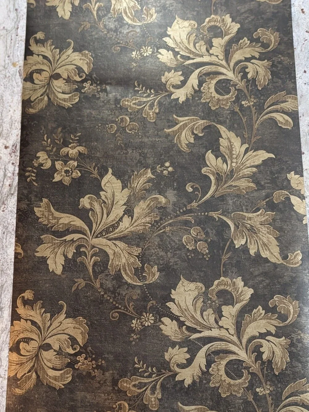 Wallpaper NEW Sealed Overstock Josette Elegant Decor Bronze Brown Gold Sheen